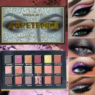 18-колірна палітра тіней для повік – Матова та блискуча для яскравого макіяжу