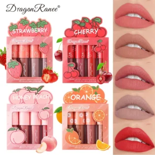 Mini Velvet Matte Lip Gloss Set - Лонг-Гарні губи з вишуканим ароматом