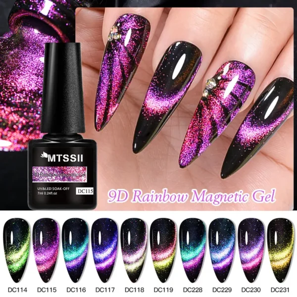 9D Котяче Око Гель Лак для Нігтів Mtssii - Виразність у кожному Рушанні