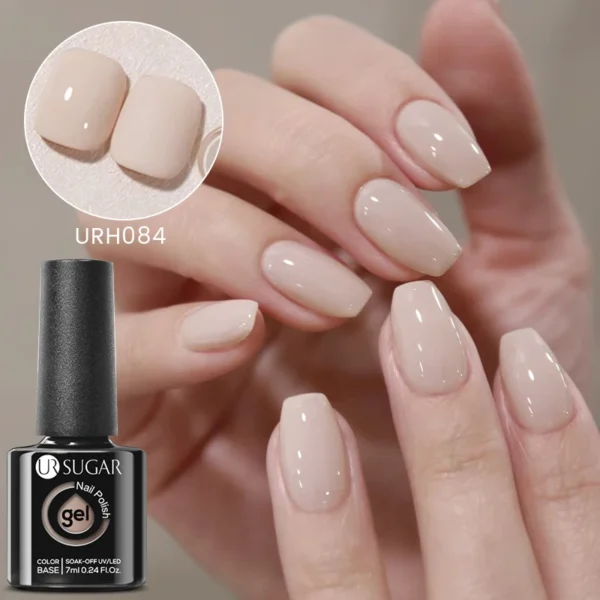 UR SUGAR Гель-лак для нігтів - Овесний світло-рожевий відтінок