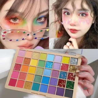 Набір кольорових тіней для повік - 40 кольорів для музичних фестивалів