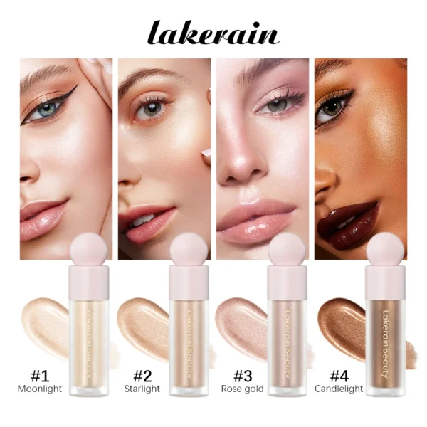 Гідратуючий хайлайтер - 4Color Face Liquid Highlighter для сяйва шкіри