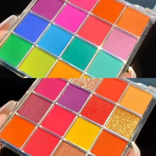 16 Colors Eye Shadow Palette: Яскраві та водостійкі тіні для очей