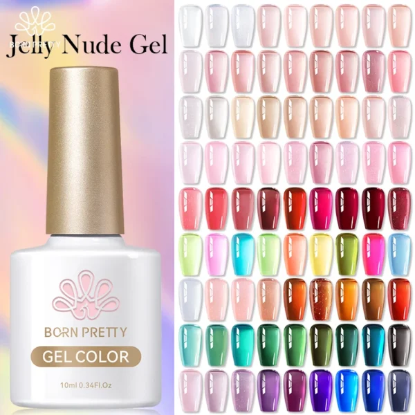 Jelly Nail Polish BORN PRETTY - 50 кольорів Вашого стилю