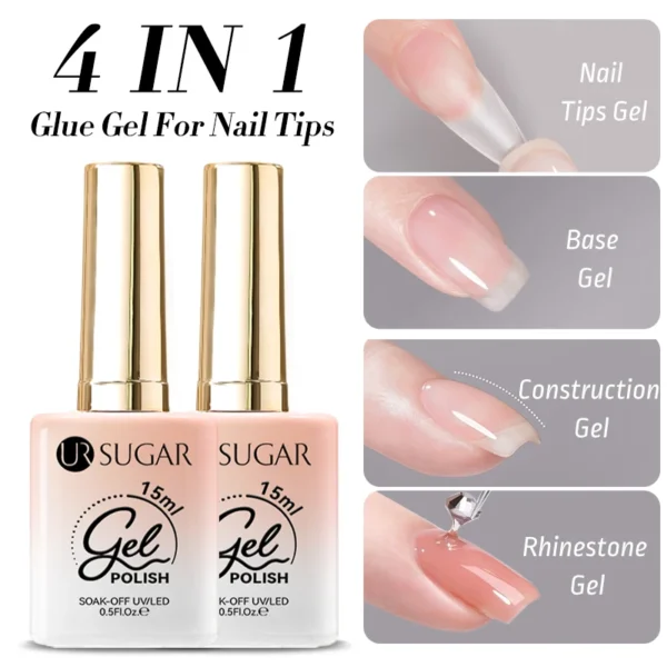 UR SUGAR 4 In 1 Nail Glue Gel - Ідеальне рішення для акрилових нігтів