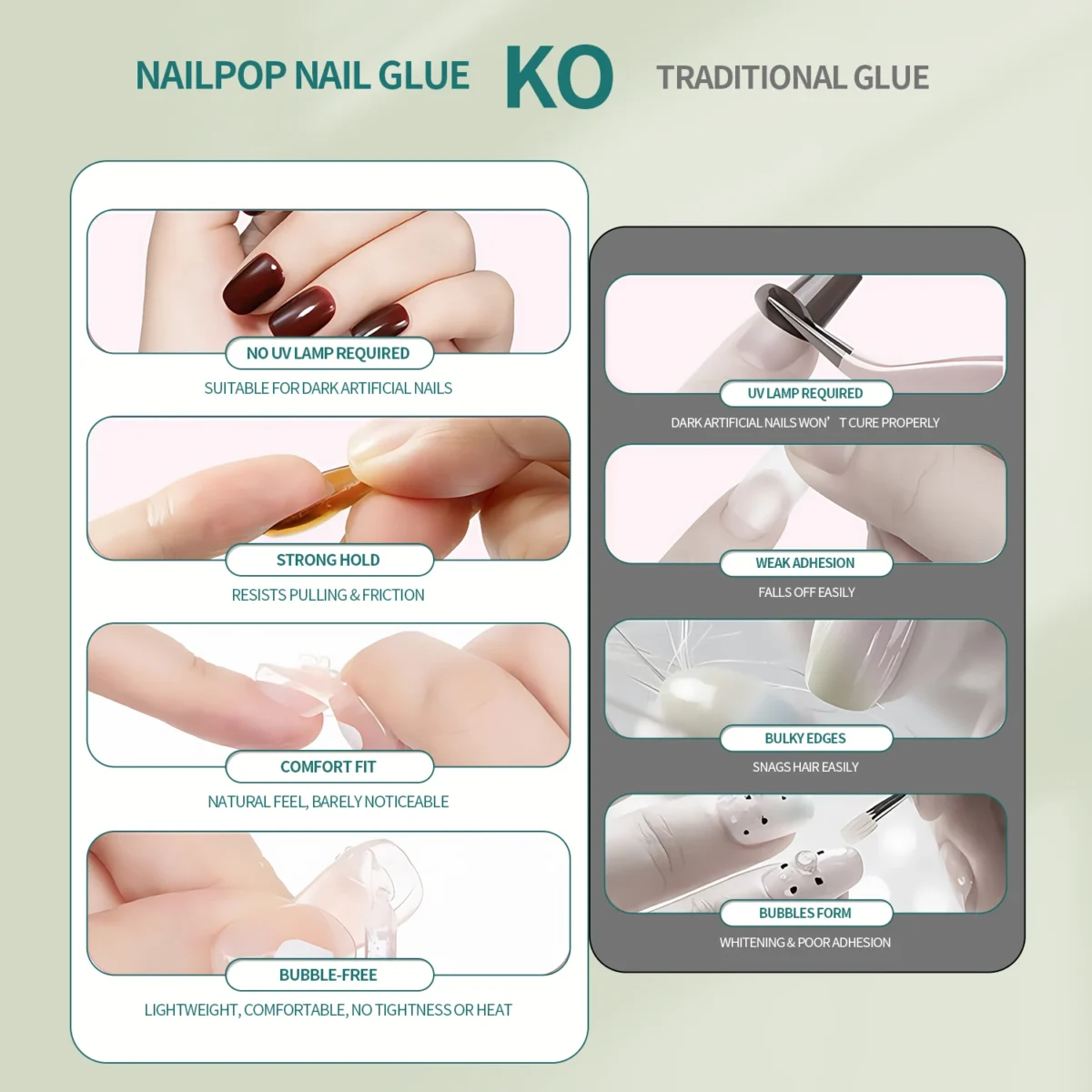Nailpop Гель клей для нігтів - Миттєва фіксація без ламп - Зображення 6
