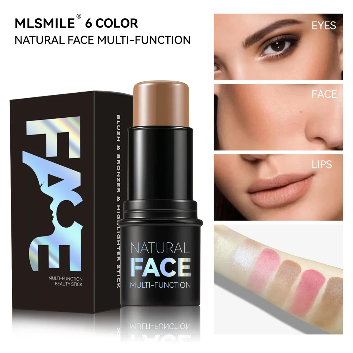 Бронзатор для обличчя: Makeup Face Contouring Bronzer Stick для ідеального макіяжу - Image 6