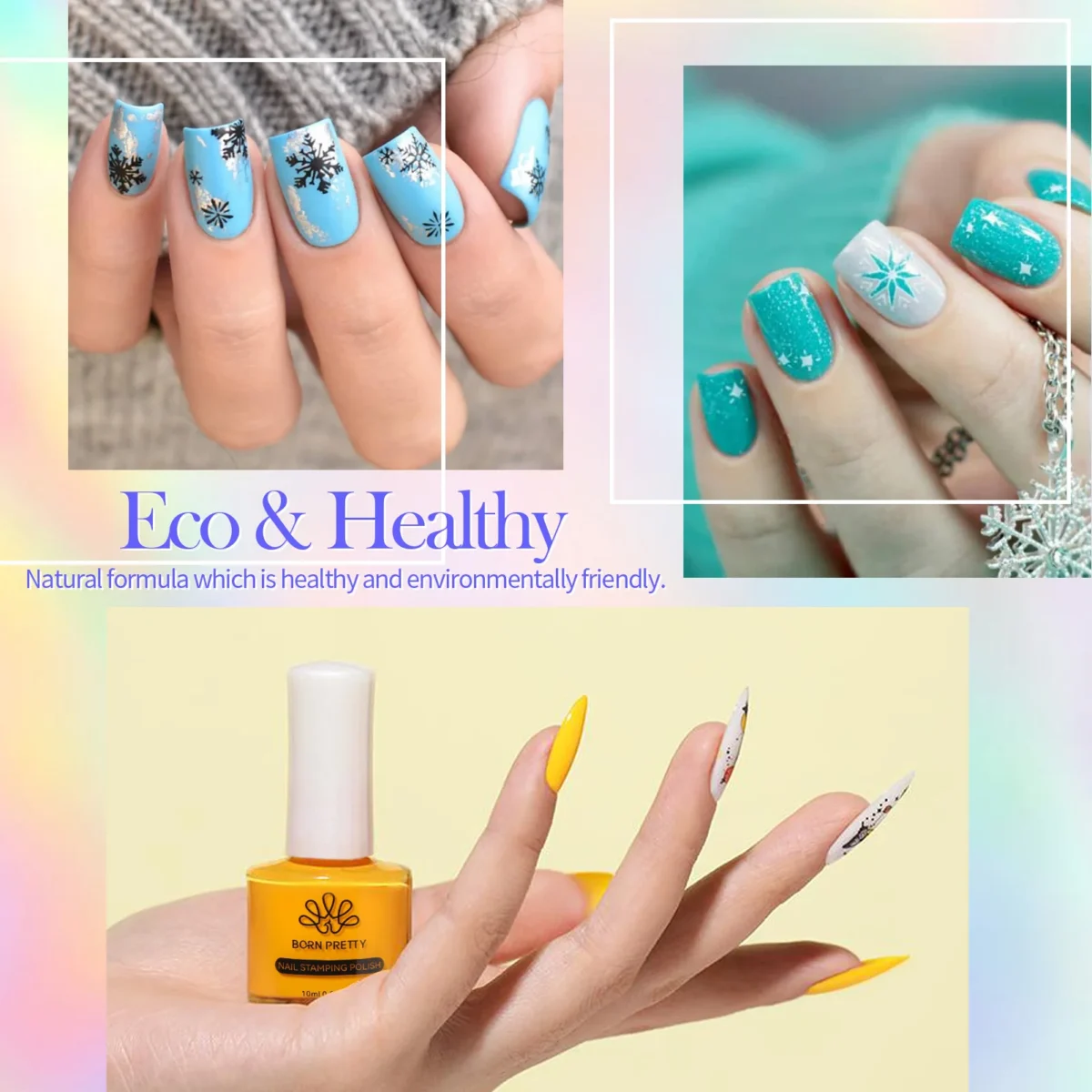 Stamping Nail Polish - BORN PRETTY 10ml для Яскравого Нігтьового Дизайну - Зображення 4