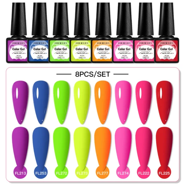 Гель-лак FOUR LILY: Яскраві кольори для стильного манікюру
