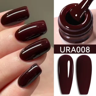 Гель лак UR SUGAR 15ml - Яскравий Wine Red для Манікюру