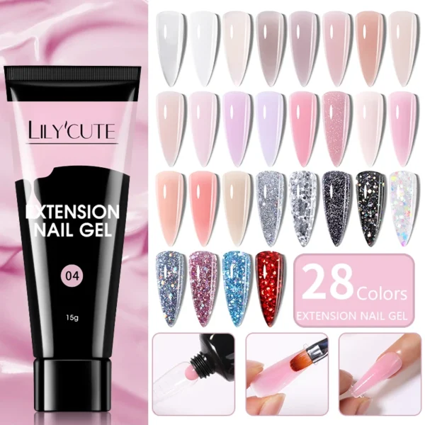 LILYCUTE Quick Extension Nail Gel: Ідеальне покриття для ваших нігтів