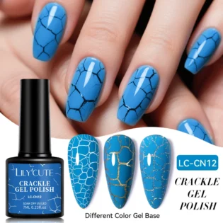 LILYCUTE Neon Crackle Nail Gel – Яскраві Ногті без УФ Лампи