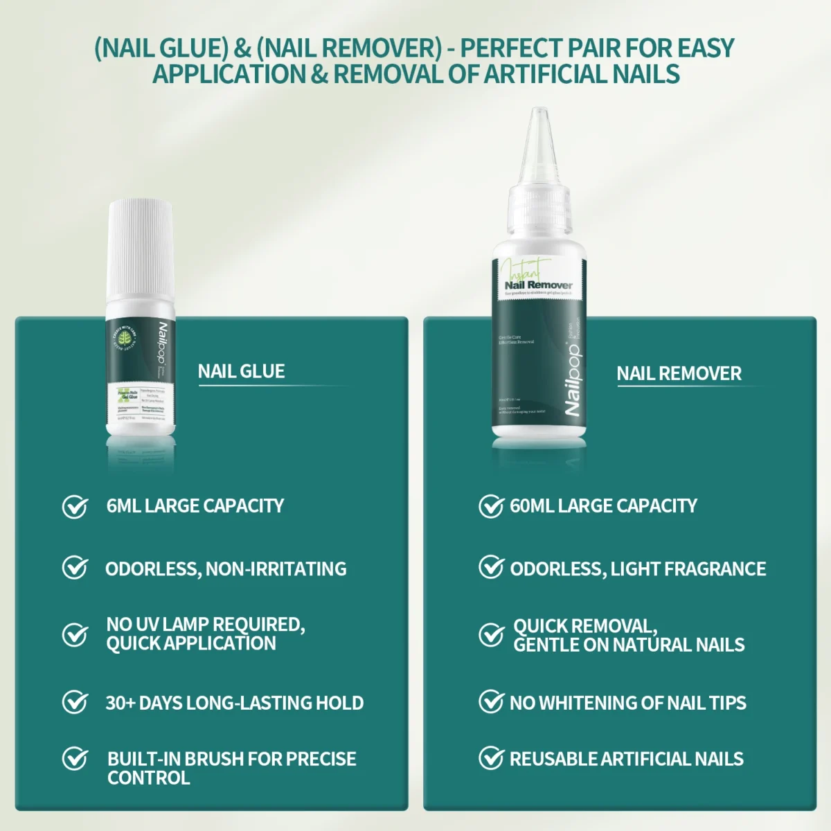 Nailpop Гель клей для нігтів - Миттєва фіксація без ламп - Зображення 4