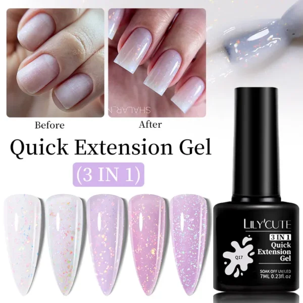LILYCUTE Quick Extension Gel - Ідеальне покриття для нігтів