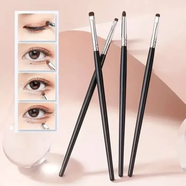 Олійні пензлики для очей: 4Pcs Eye Smudge Brush для ідеального макіяжу