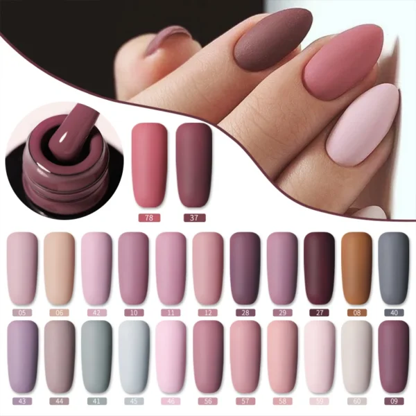 LILYCUTE 7ml UV Гель для Нігтів - Осінь-Зима Матовий Покриття