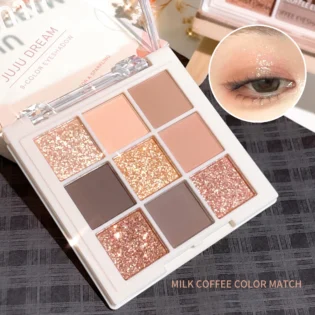 Кремовий пудровий палітр очей з 9-ми відтінками