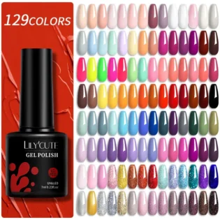 Nail Gel Polish LILYCUTE: 129 Яскравих Кольорів для Досконалого Манікюру