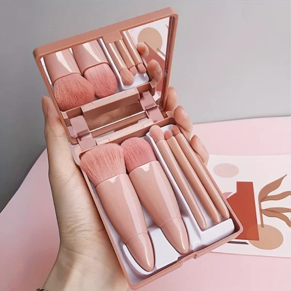 Портативний набір косметичних кистей 5Pcs - ідеальний для подорожей