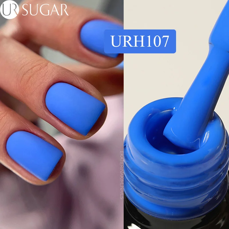 Kf Sda901bda056f48b7bba5e3e4f8969aa5t UR SUGAR Гель лак Matte Klein Blue - стиль для осені та зими - Зображення 1