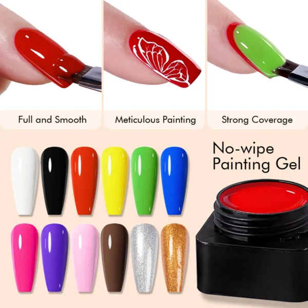 No Wipe Painting Gel - CHUNSHU 5ml для Дизайну Нігтів