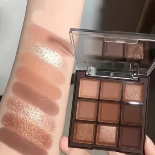 Mocha Chocolate: Палітра Тіней для Очей з 9 Колір: Матові та Перлові Фініші