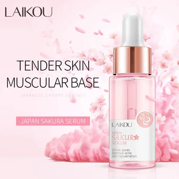 Сироватка LAIKOU Sakura: Зменшення зморшок та відновлення шкіри