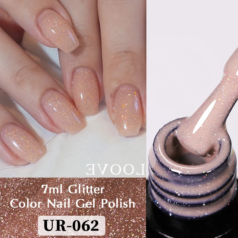 Kf Se259e4689b434d8b8043d02da29f1ff0V Гель-лак UR SUGAR: 7.5ml Золотий Аура для Яскравого Манікюру - Зображення 1