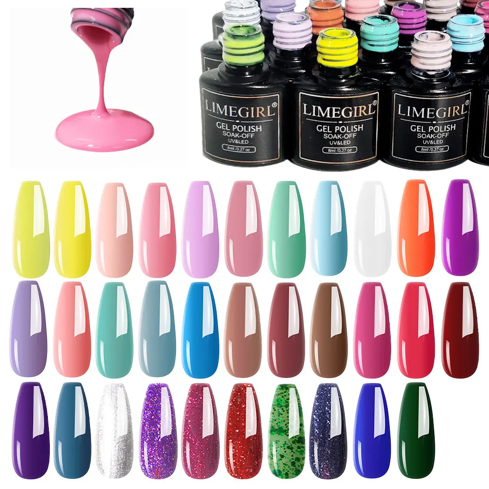 Kf Se3a9b927a386492cb9ce342f3e21d23eu LIMEGIRL UV Гель-лак для нігтів - Ідеальний манікюр на будь-який смак - Зображення 1