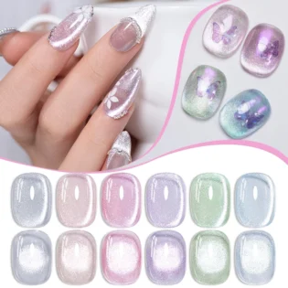 Котячий погляд: PUENTE Crystal Cat Magnetic Gel Nail Polish - Ідеальний вибір для сяючих нігтів