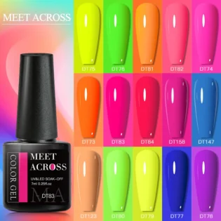 Флуоресцентний гель лак MEET ACROSS - яскравий стиль для вашого манікюру