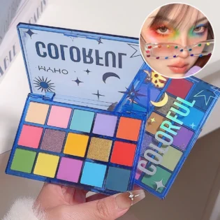 Christmas Rainbow 15 Color Eye Shadow – Яскраве макіяж в одній палітрі