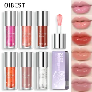 Lip Oil для об'єму губ - QIBEST Crystal Jelly Lip Gloss