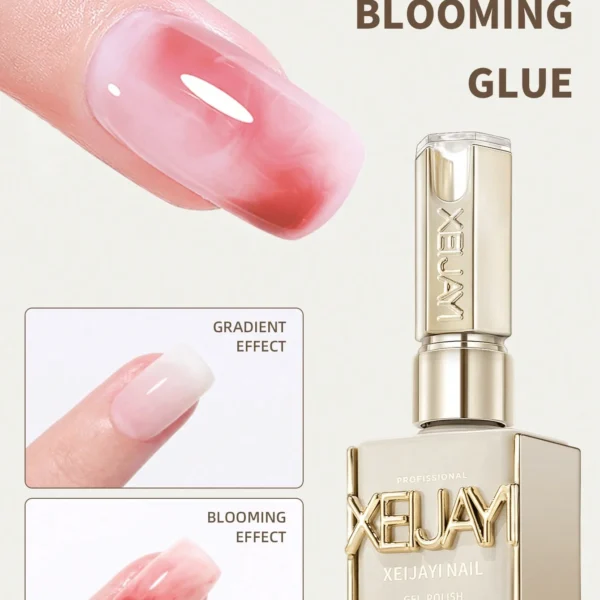 15ml Альбумінова клейка рідина для нігтів - Транслюцентний гель з ефектом градієнта