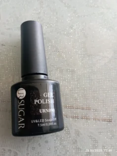 Гель лак UR SUGAR 7.5ML - Чарівний блискучий чорний червоний photo review