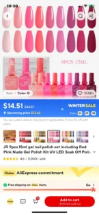 Гель лак набори JR – 9 предметів для ідеального манікюру! photo review