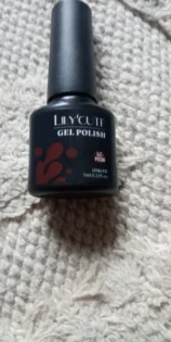 Гель лак LILYCUTE Dark Red Glitter - Яскравий манікюр на осінь photo review