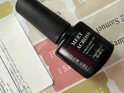 Гель лак MEET ACROSS 7ml Wine Red - довговічний манікюр photo review