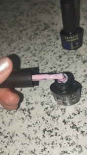 LILYCUTE Гель для нігтів Mat Macaron: Насичений рожевий і фіолетовий з блискітками photo review