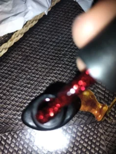 Гель лак LILYCUTE Dark Red Glitter - Яскравий манікюр на осінь photo review