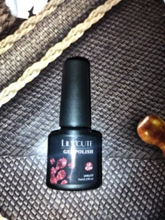 Гель лак LILYCUTE Dark Red Glitter - Яскравий манікюр на осінь photo review