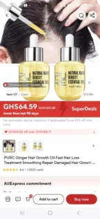 Гарне волосся з PURC Ginger Hair Growth Oil - ефективний засіб для росту волосся photo review