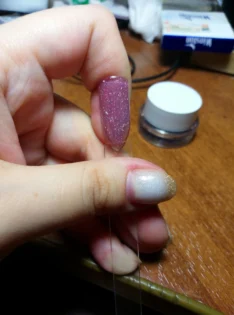 Гель лак UR SUGAR - яскравий манікюр з блискітками photo review