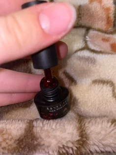 Гель лак LILYCUTE Dark Red Glitter - Яскравий манікюр на осінь photo review