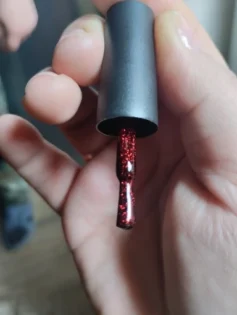 Гель лак LILYCUTE Dark Red Glitter - Яскравий манікюр на осінь photo review