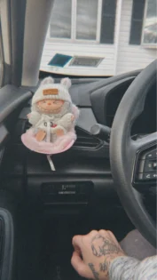 Безпечне сидіння для ляльок: Labubu Carseat для стильного інтер'єру photo review