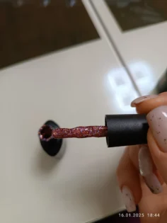 Гель-лак UR SUGAR 7.5ML: Чарівний білий гліттер для манікюру photo review