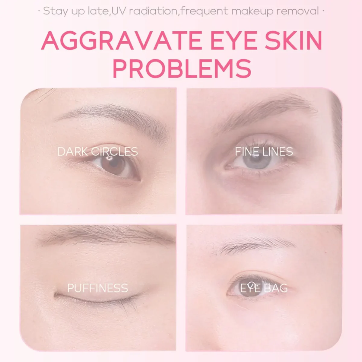 Серум для очей 15ml - Випрямлюючий крем для масажу з екстрактом сакури - Зображення 6