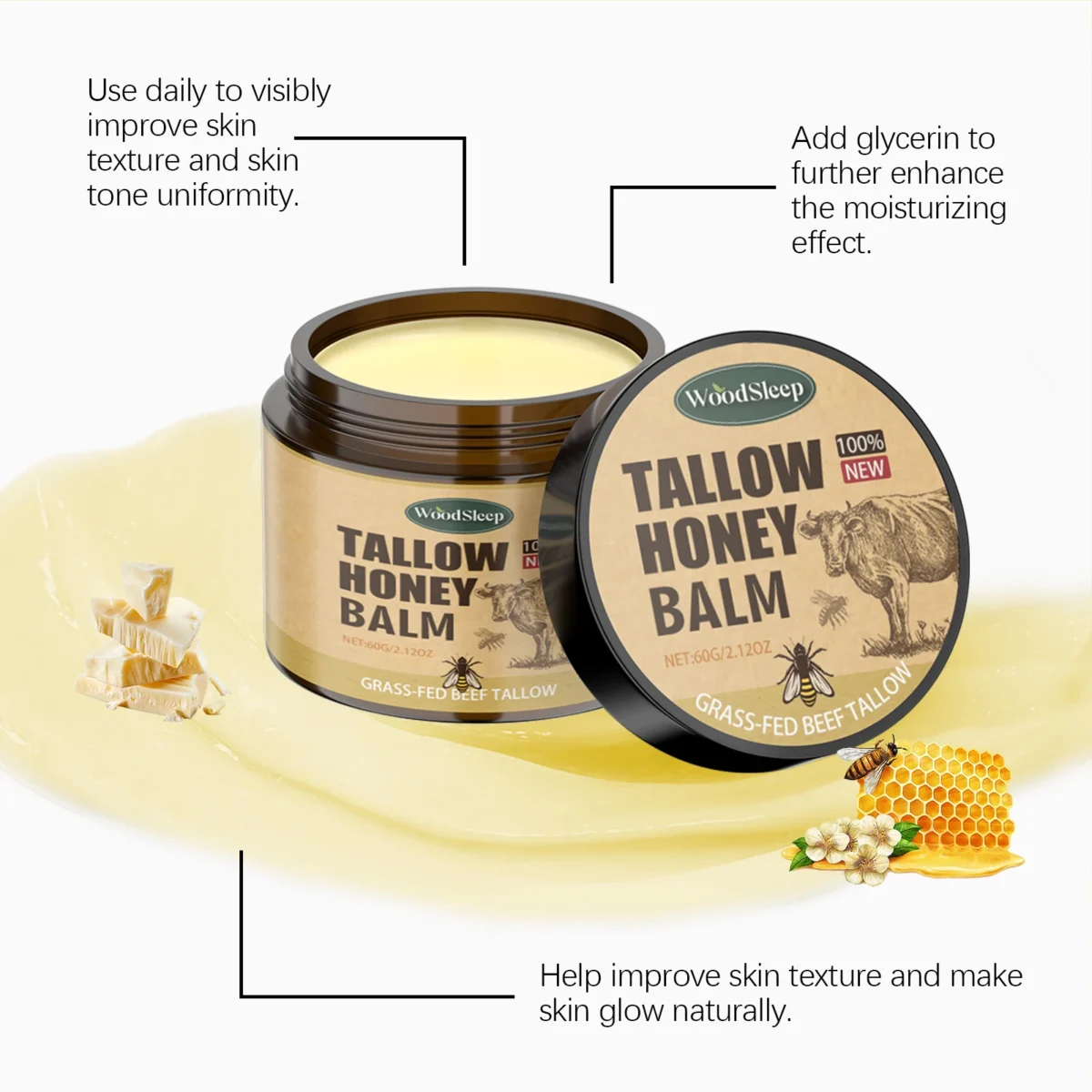 Whipped Beef Tallow Moisturizer для здорової і сяючої шкіри - Image 5