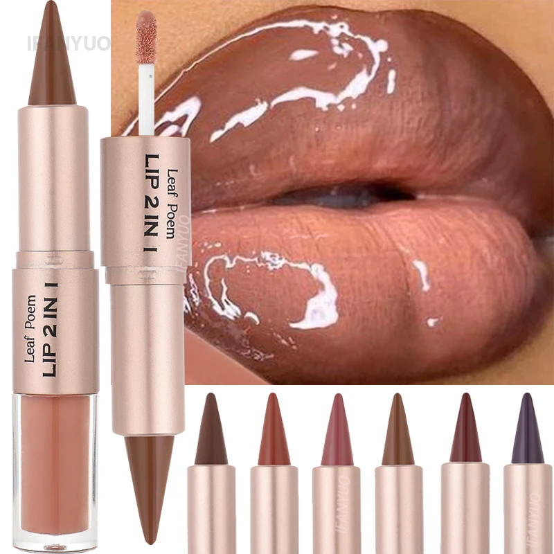 Kf S2cd93b60cfa94490a36a7c8b4634b423z Гарний контур для губ: 2IN1 Tapered Gradient Lipliner Pen - Зображення 1
